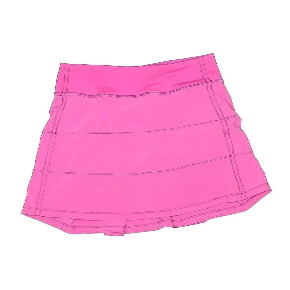 Lululemon Pace Rival Mid Rise Skirt Sonic Pink sz 4 tennis pickleball